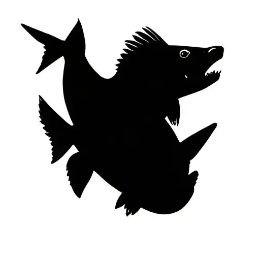cutthroat trout jumping tattoo design idea