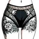 femboy panty bulge tattoo design idea