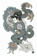 JAPANESE CULTURE tattoo design idea