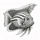 emperor angelfish tattoo design idea