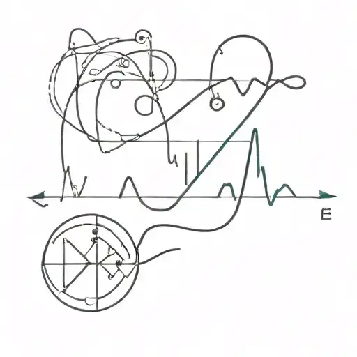 I'm a doctor and I would like a tattoo about my profession, I want it minimalist, made in soft colours with an ekg and a tattoo design idea