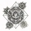 Metatron Cube tattoo design idea