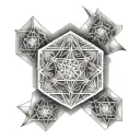 Metatron Cube tattoo design idea
