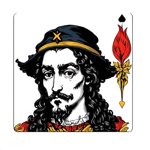 the fool tarot card reversed tattoo design idea