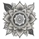 chakra energy tattoo design idea