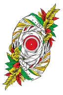 reggae vinyl tattoo design idea