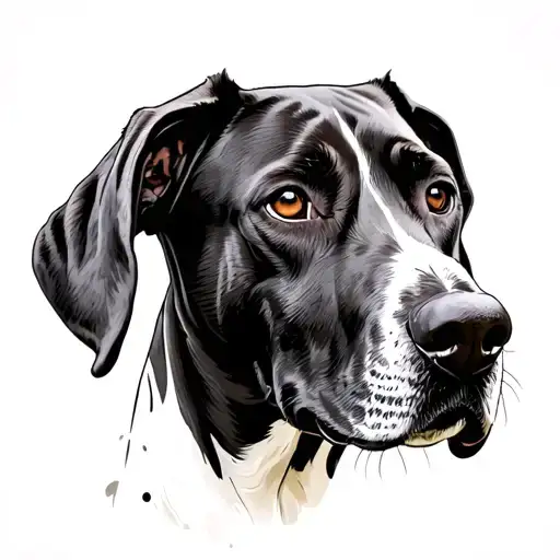 Great Dane tattoo design idea