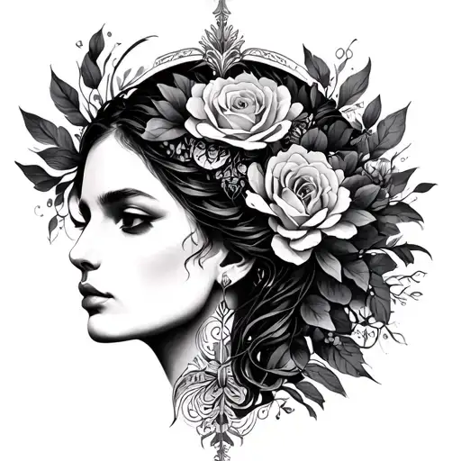Intuition, knowledge, beauty, financial success, divine power, protection  tattoo design idea