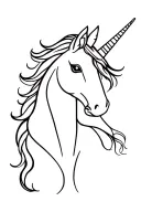 matching unicorn husband and wife tattoo design idea