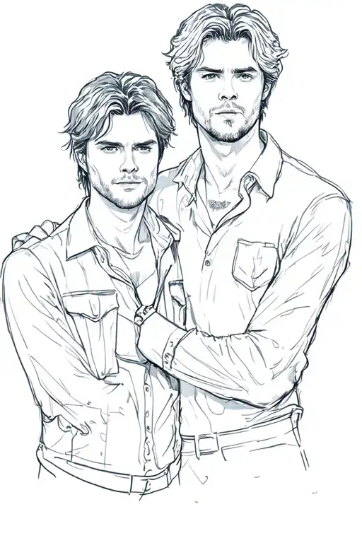 Sam and Dean Winchester tattoo design idea