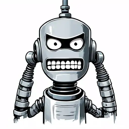 Bender Futurama engaging tattoo design idea