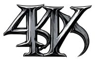 Roman Numeral 4 tattoo design idea