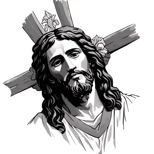 roblox guy take a Jesus hand tattoo design idea