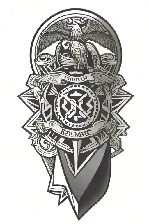 usmc tattoo design idea