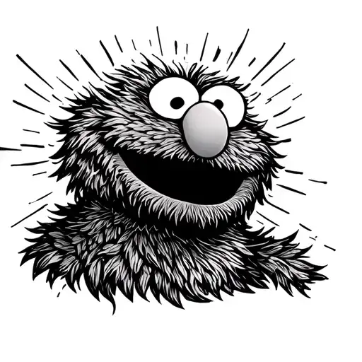 elmo tattoo design idea