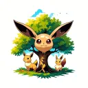 Pokemon eevee evolution tree tattoo design idea