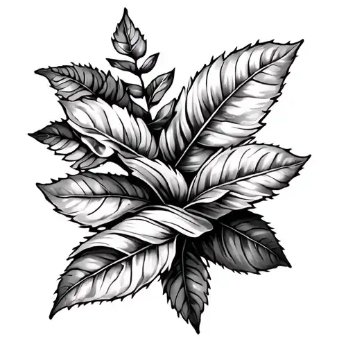 foliage wrap my arm tattoo design idea