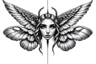 Gemini zodiac sign tattoo design idea