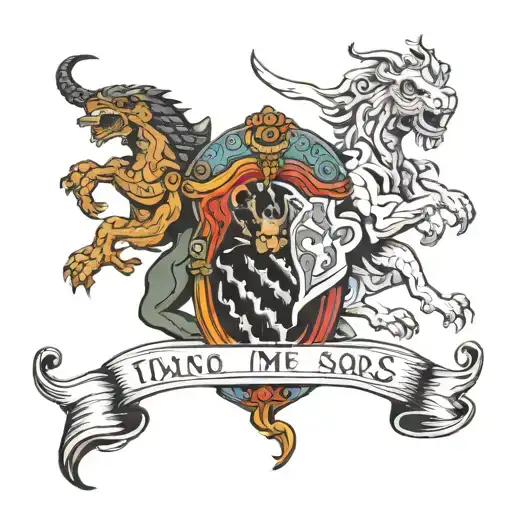represent me and my 2 sons. it should show us fighting and brave. we are italians tattoo design idea