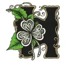 shamrock wrapped in thorns with cursive saying a Bible verse  tattoo design idea