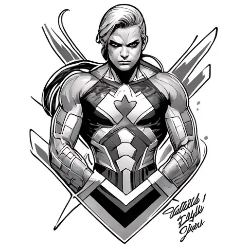 Marvel comic book tattoo design idea