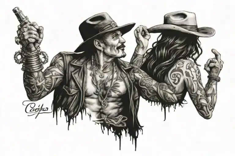 Johnny Good Times tattoo design idea