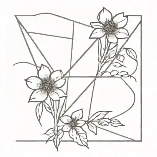 a band aid over a bunch of flowers intertwined tattoo design idea