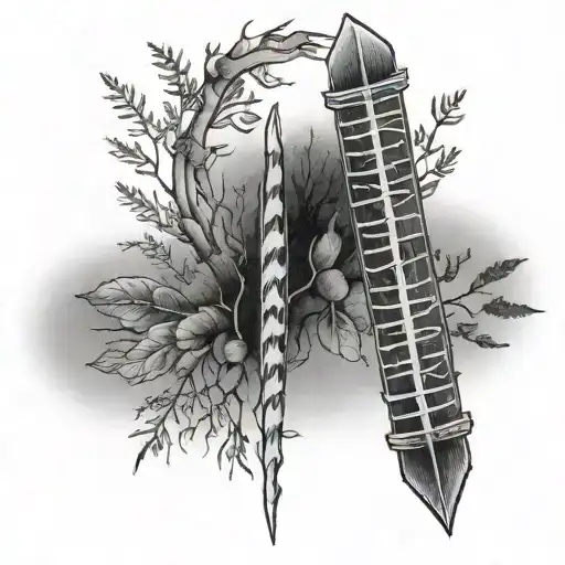 Ogham tattoo design idea