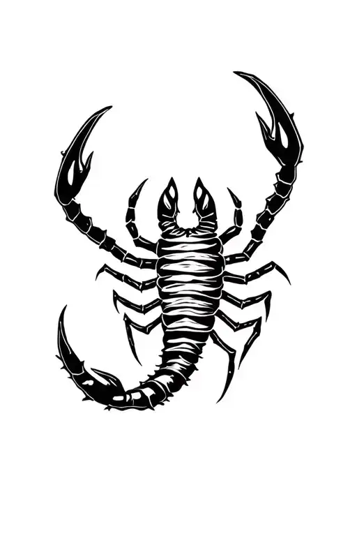 Scorpio zodiac sign tattoo design idea