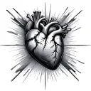 heart rate plane tattoo design idea