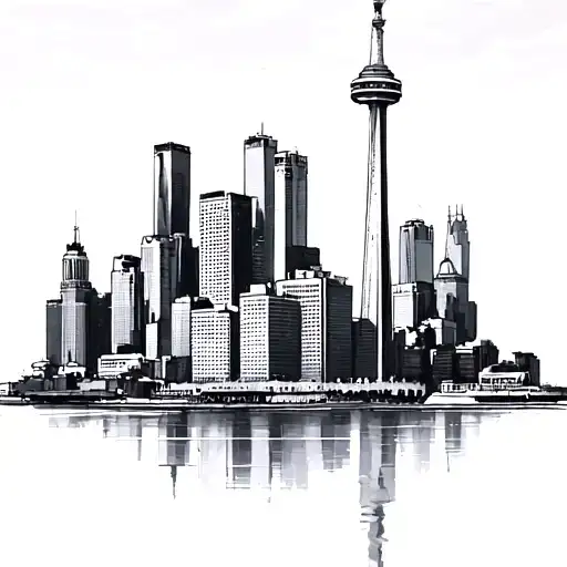 Toronto Skyline tattoo design idea