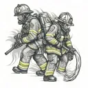 fallen firefighter tattoo design idea