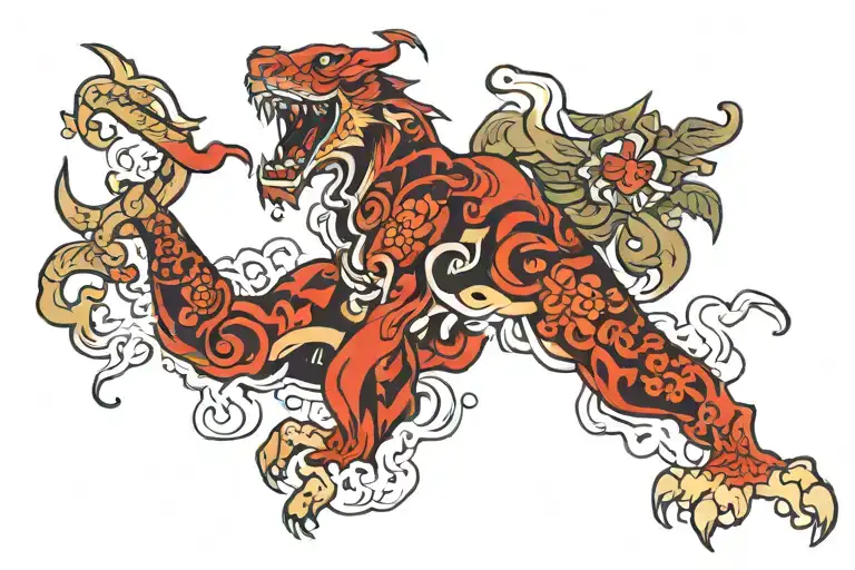 strong fortune favored him tattoo design idea