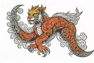 strong fortune favored him tattoo design idea