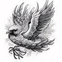 Phoenix wedding ring finger tattoo tattoo design idea