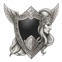 Shield Maiden tattoo design idea