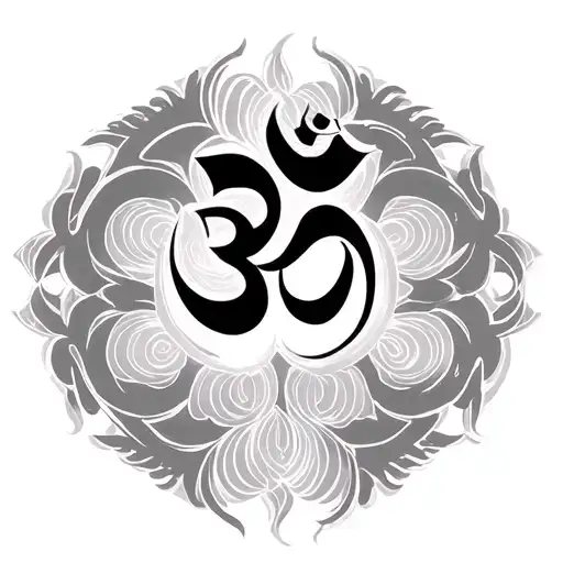 aum symbol tattoo design idea