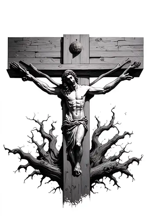 Golgotha tattoo design idea