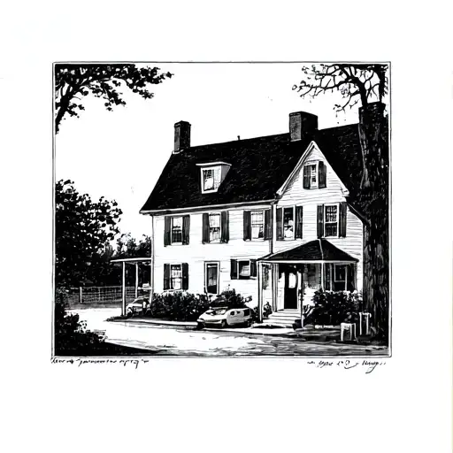 Edward Hopper Summer Evening tattoo design idea