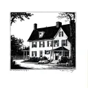 Edward Hopper Summer Evening tattoo design idea