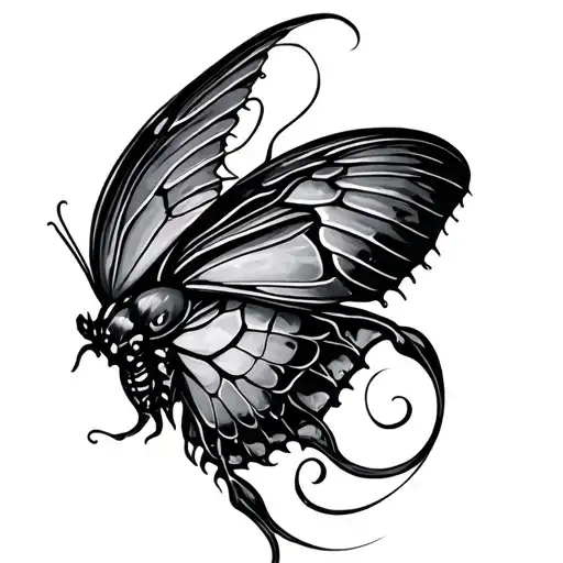 Chrysalis tattoo design idea