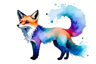 a unique spirit animal fox rib tattoo design tattoo design idea