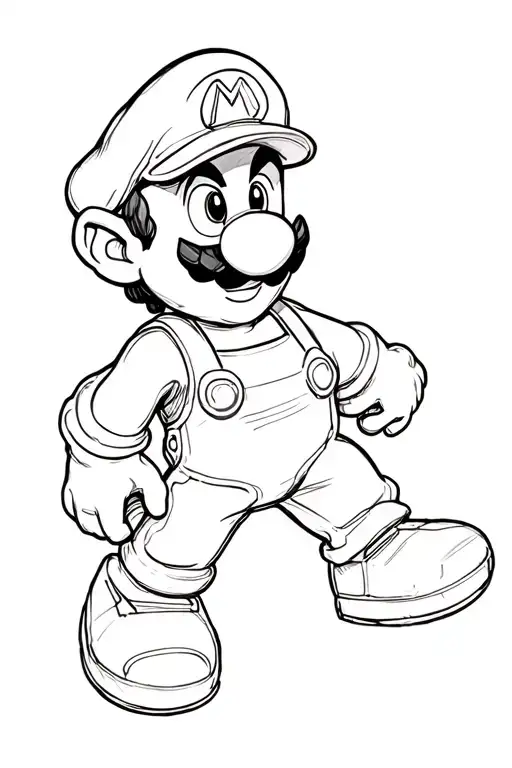 Super Mario world tattoo design idea