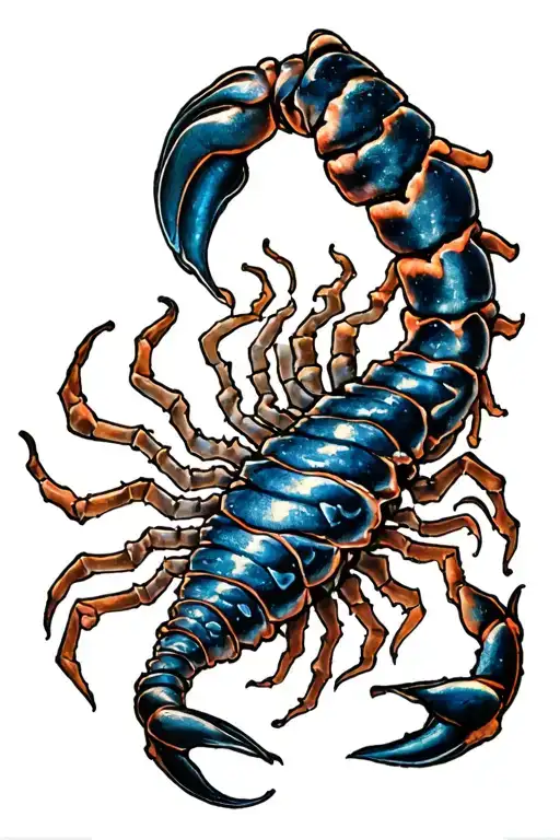 Scorpio And Virgo tattoo design idea