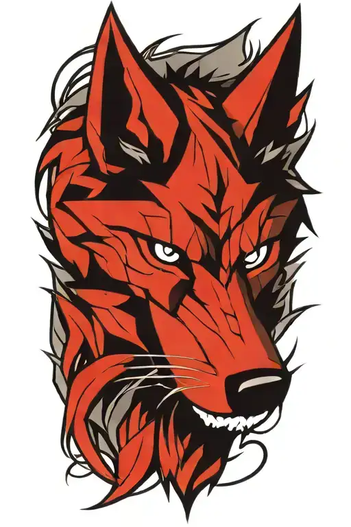 wolf minecraft grass block tattoo design idea