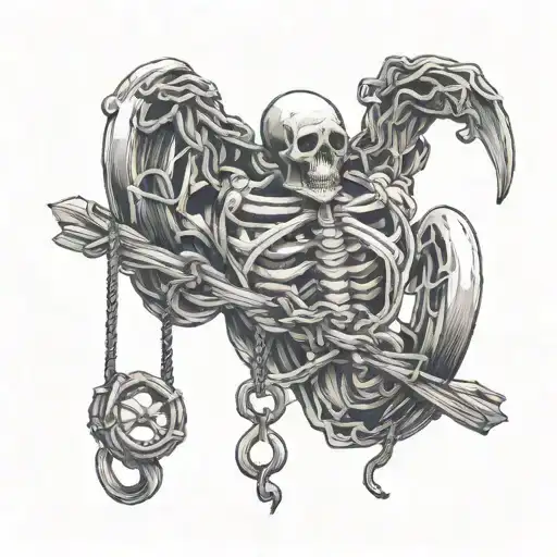 based on "Don't get me venting on friends who resent you'Cause all you've ever done is been a noose to hang on to" tattoo design idea