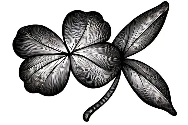I want a 4 -leaf clover 1. In the form of the letter F in the leaf, the sun in the 2nd leaf butterfly third leaf Yusufcuk 4. tattoo design idea
