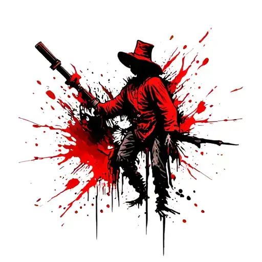 simple scarecrow flash tattoo design idea