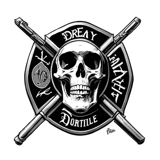 Domestic violence survivor empowering tattoo incorporating gothic styles and momento mori. the user is also a firefighte tattoo design idea