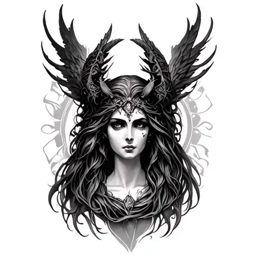 Hecate Goddess tattoo design idea